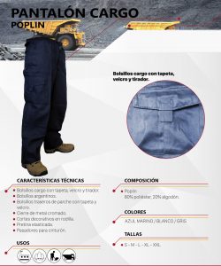 PANTALON-CARGO POPLIN