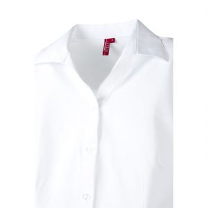 blusa oxford manga larga blanca